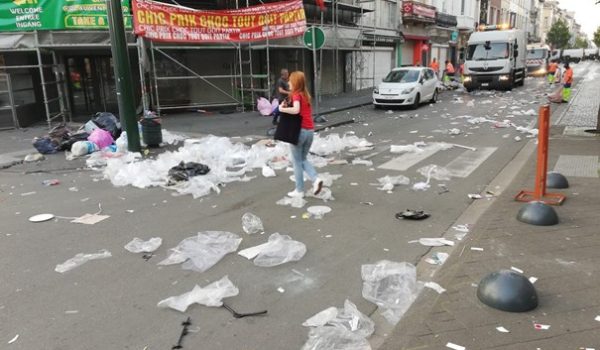 Pollution de plastique à Bruxelles